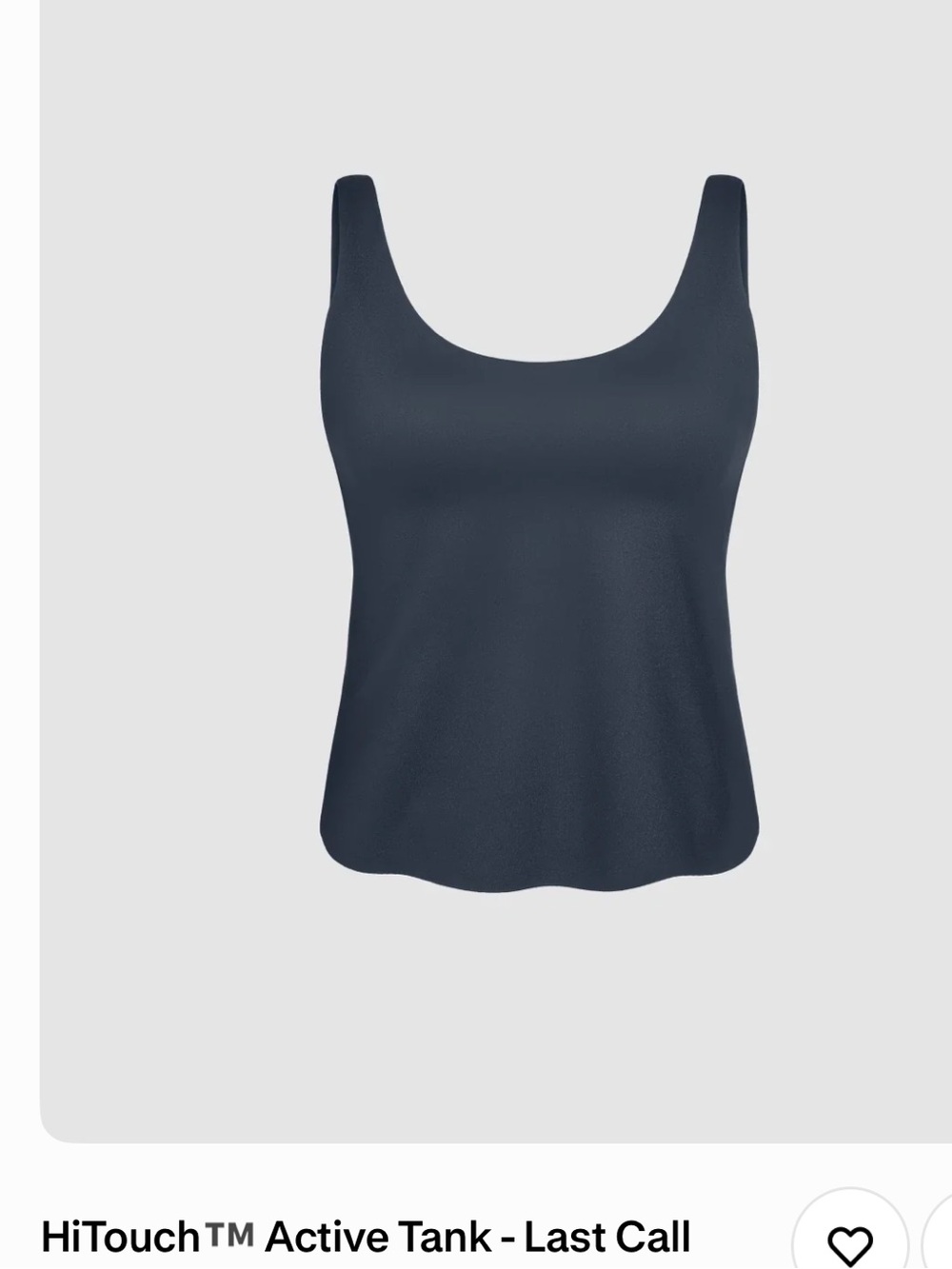 knix Navy Scoop Active Tank